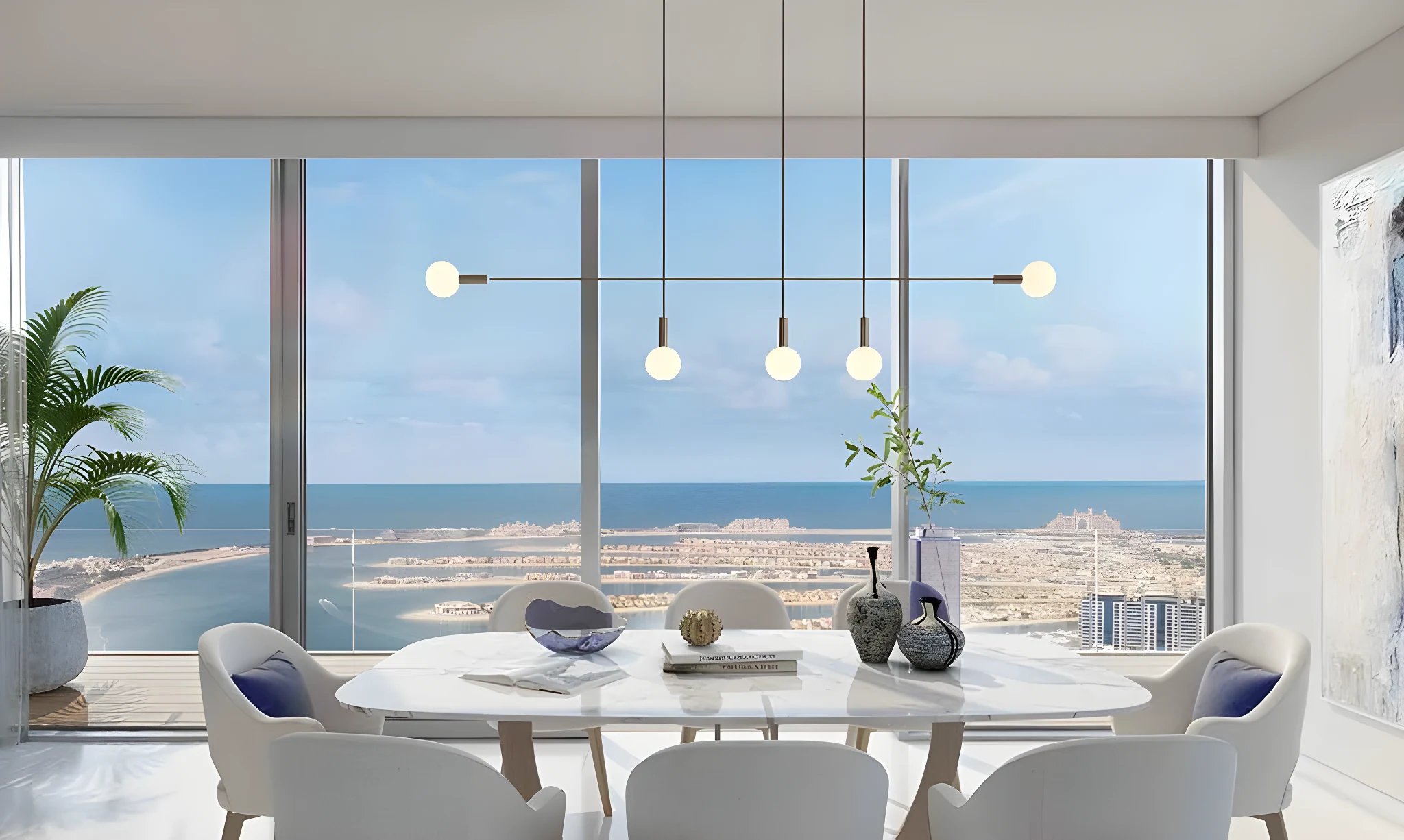 Panoramic dining at Shorefront Residences, Emaar Beachfront