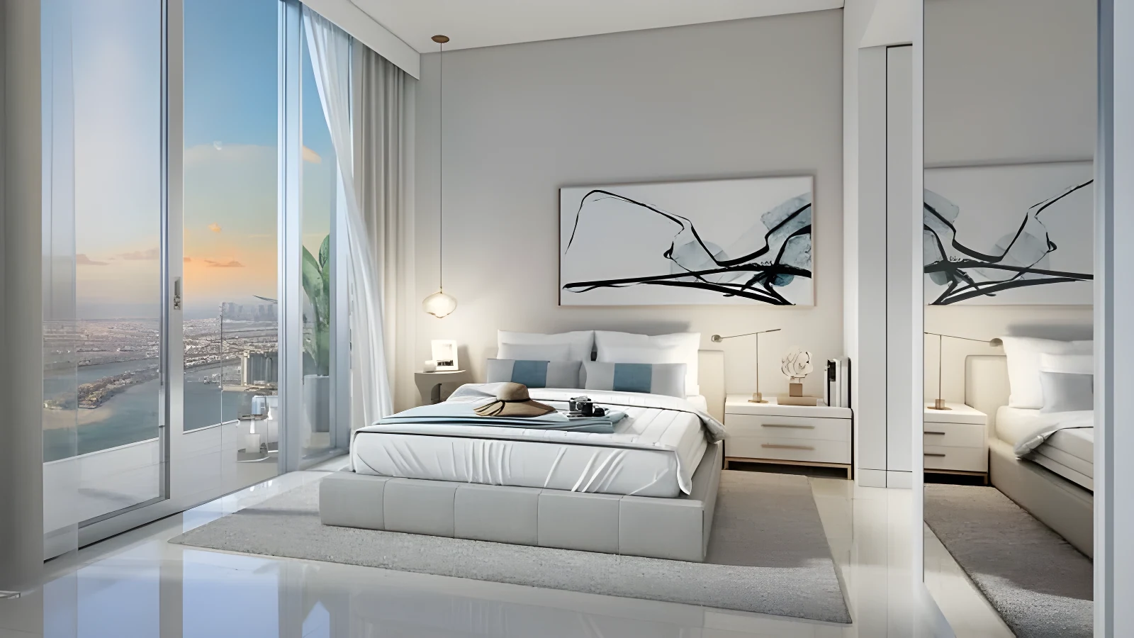 A bedroom at Beach Isle, Emaar Beachfront