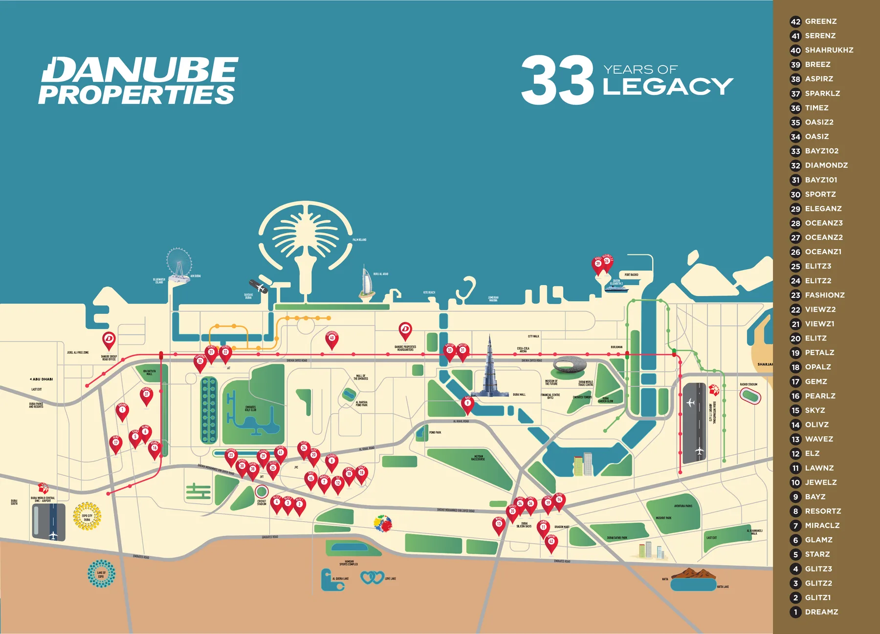 Danube Properties projects across Dubai