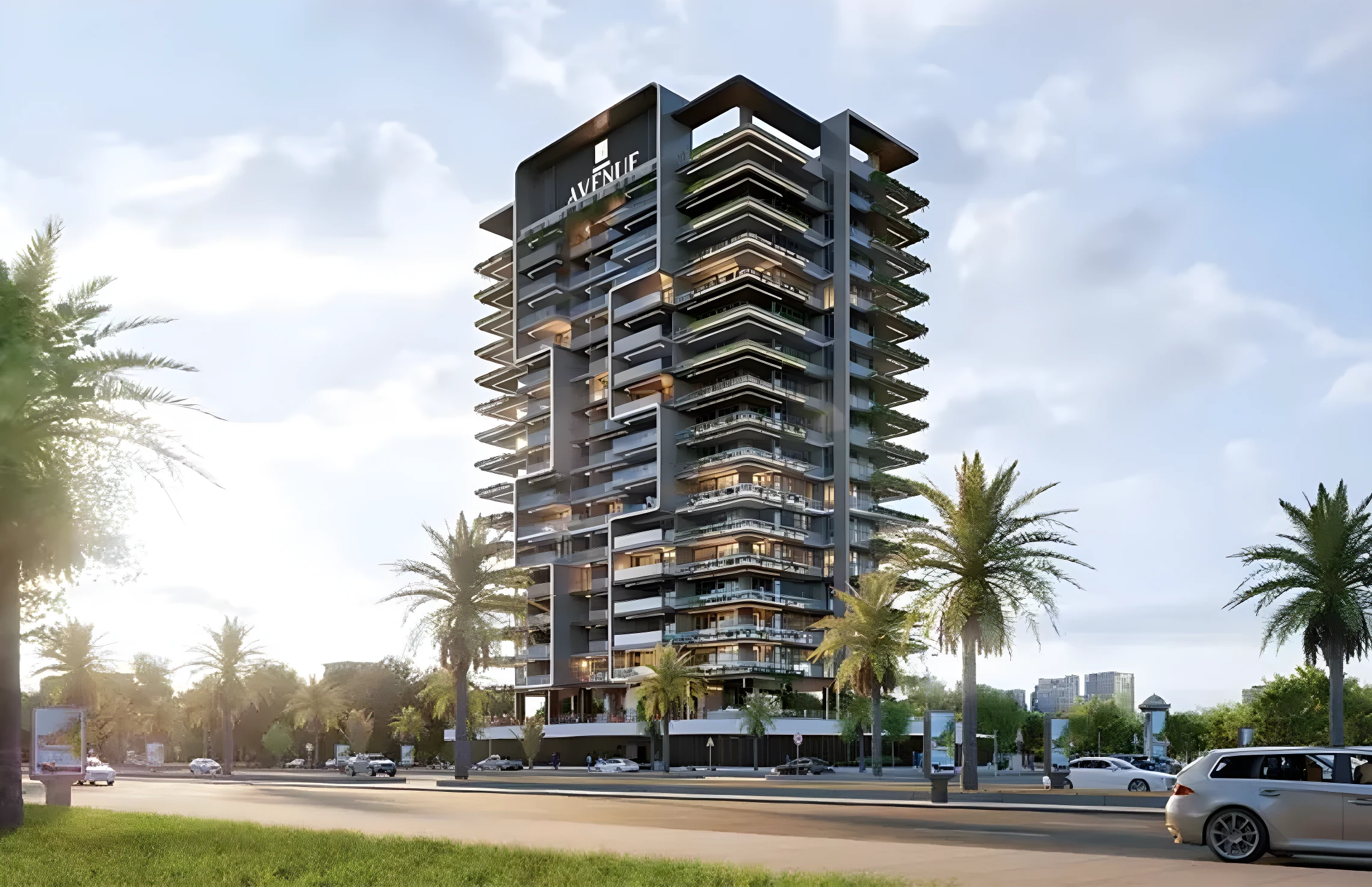 The Samana Avenue tower at Dubai Land Residence Complex