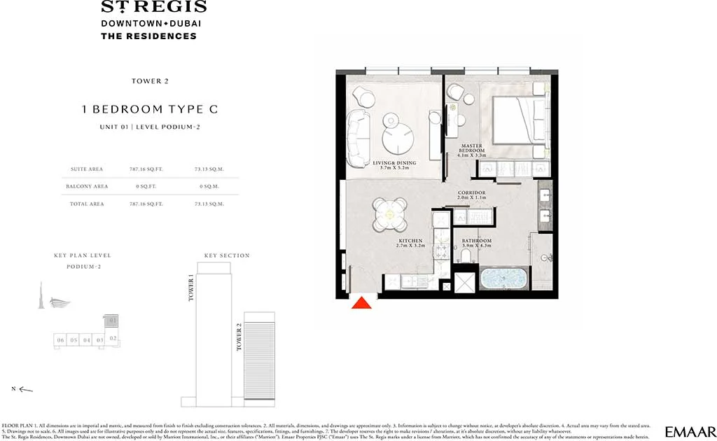 The St. Regis Residences, Downtown Dubai