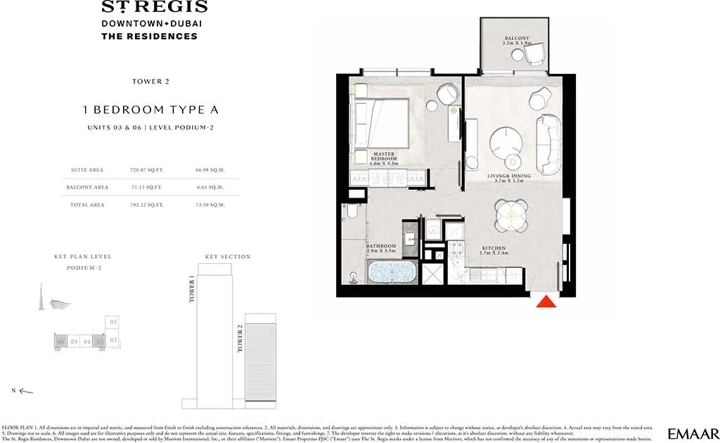 The St. Regis Residences, Downtown Dubai