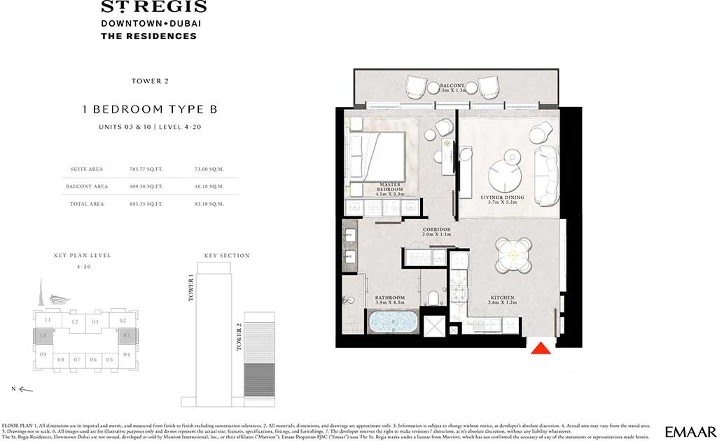 The St. Regis Residences, Downtown Dubai